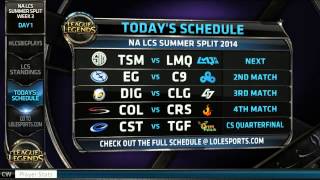 Pre-show | 2014 NA LCS Summer Split W3D1 [HD]