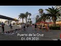 Puerto De la Cruz Tenerife 4k Sunset Walk September 2021