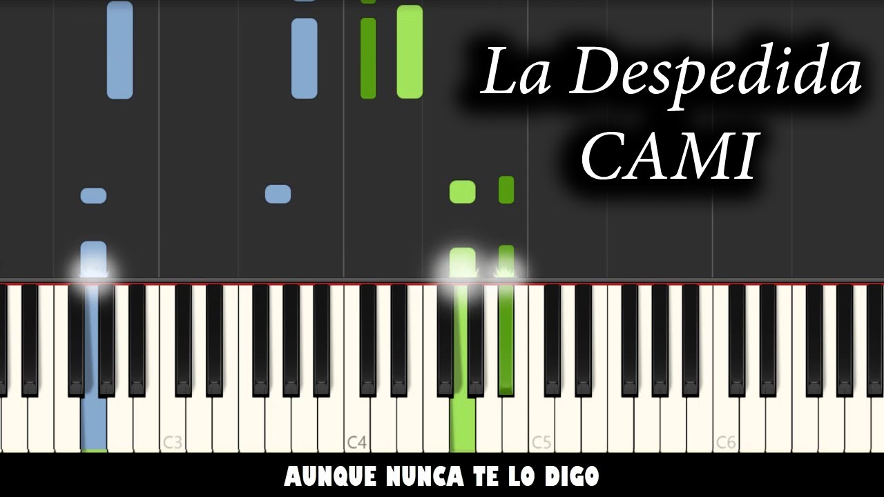 Cami - La Despedida | Piano Tutorial Acompañamiento Instrumental