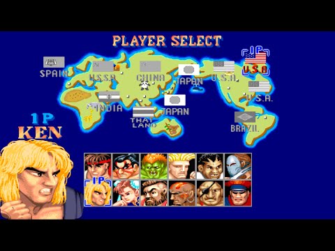 KEN Longplay: Street Fighter 2 Champion Edition ( Hardest ) - 4K 60 FPS