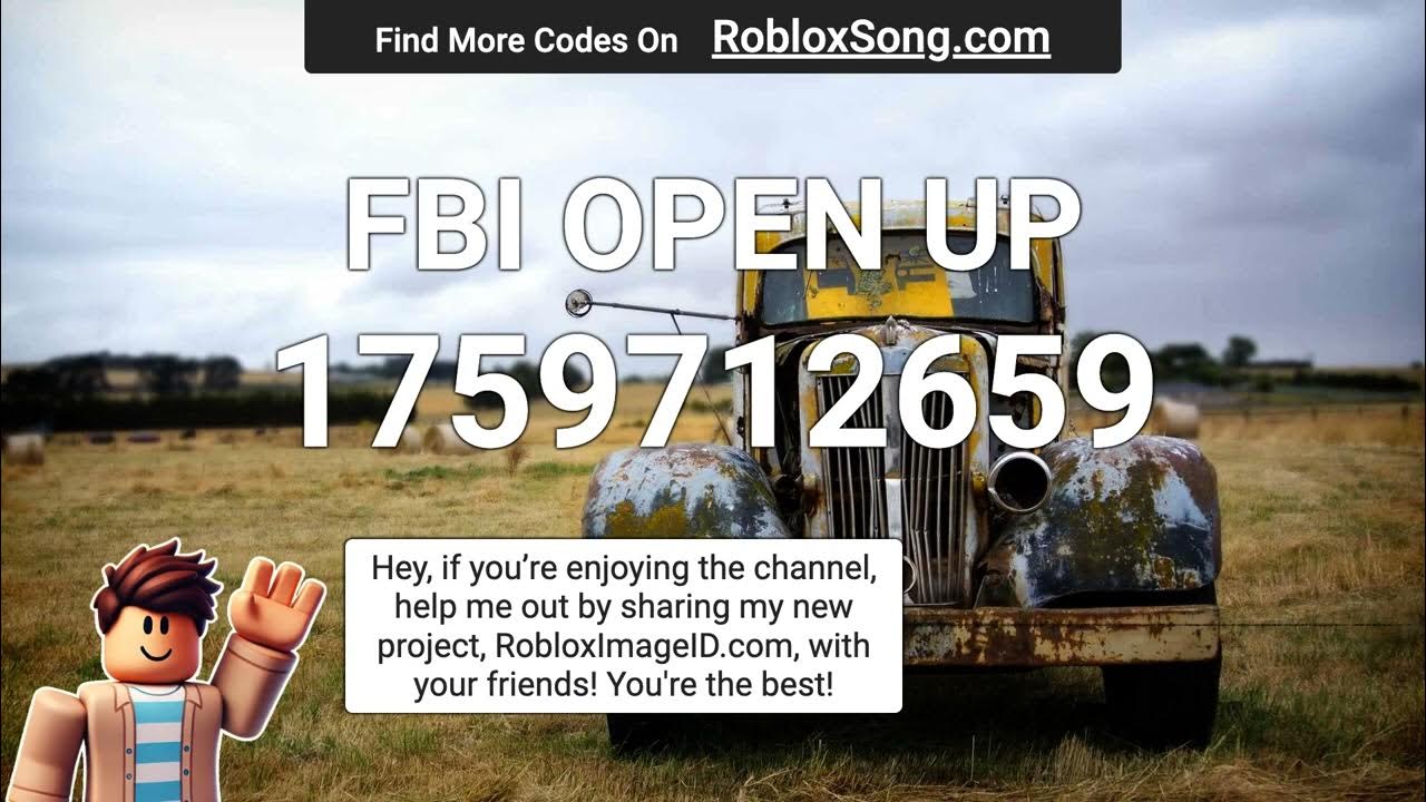 Fbi open up roblox id youtube