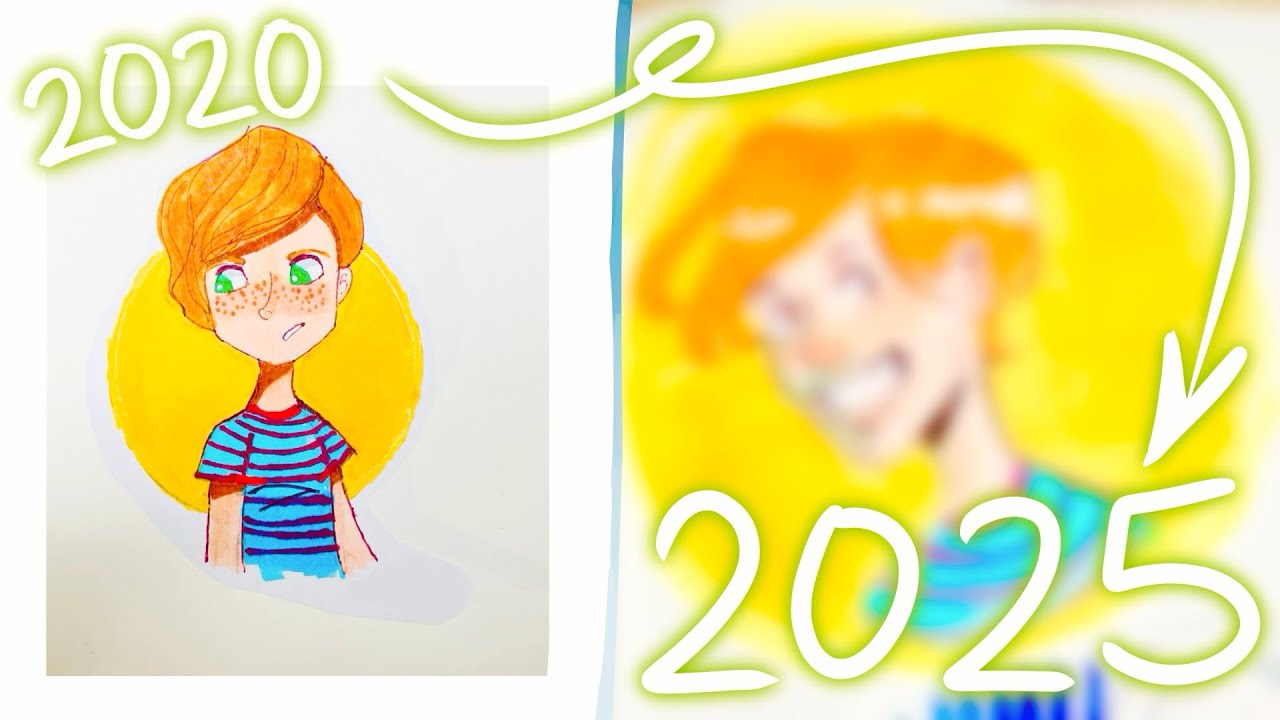 REDRAWING art from my OLD SKETCHBOOKS | Draw with me! ☆･ﾟ - YouTube