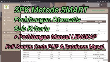 Source Code SPK Smart Method | spk smart method with laravel | Source Code Website SPK Smart Method