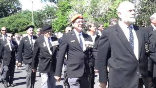 Parade En Route - Dawn Patrol Moth Shellhole - Border War Commemoration - 2 Feb 2014