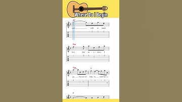 Thumbnail of Where Do I Begin (Love Story) - tab guitar