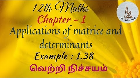 12th Maths, Example : 1.38