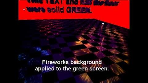 Truespace 7.5 chroma key green screen test