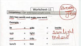 Complex Words||Live Worksheets||English Worksheet for Kids