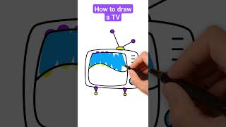 how to draw a TV