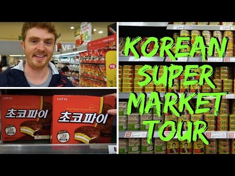 Korean Supermarket Tour and Food Prices: Grocery Shopping in Seoul, Korea at Lotte Mart (롯데마트 서울역점)