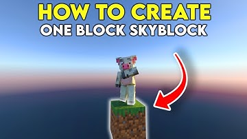 How to Create ONE BLOCK Skyblock in Minecraft Bedrock