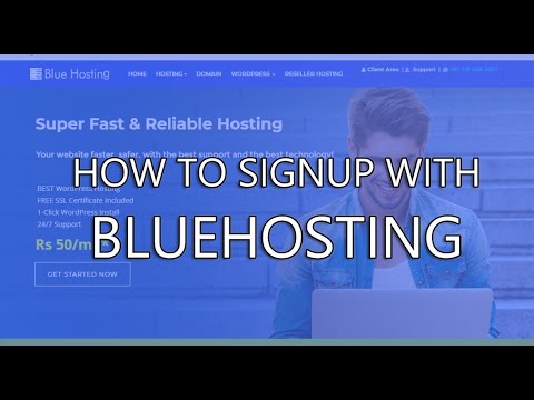 How to get Web Hosting on blue hosting? Register domain name and submit order with Blue hosting.