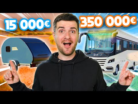 24H DANS UN CAMPING-CAR DE LUXE VS UNE CARAVANE PAS OUF