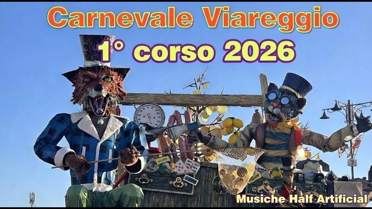 Carnevale di Viareggio 2026 – 1° Corso Mascherato | Sintesi Prima Sfilata