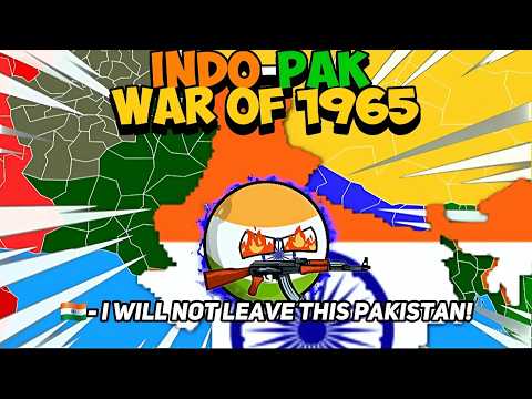 [THE 1965 WAR] 🥵☠️ || [INDIA VS PAKISTAN] 😈 #countryballs #geography
