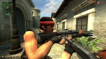 Counter Strike Source Inferno Bots #3 Only Shotguns