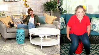 Marigold 18" Outdoor Garden Stool/ Side Table on QVC