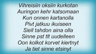 Indica - Onnen Kartano Lyrics