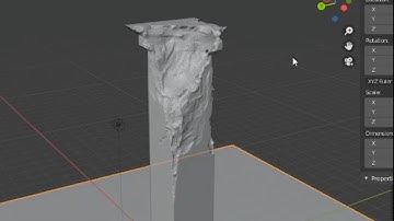 How to make broken pillar in blender