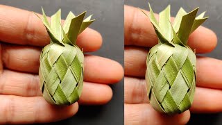Pineapple with Palm Leaf | Pineapple with Palm Leaf Craft | Palm Leaf Craft