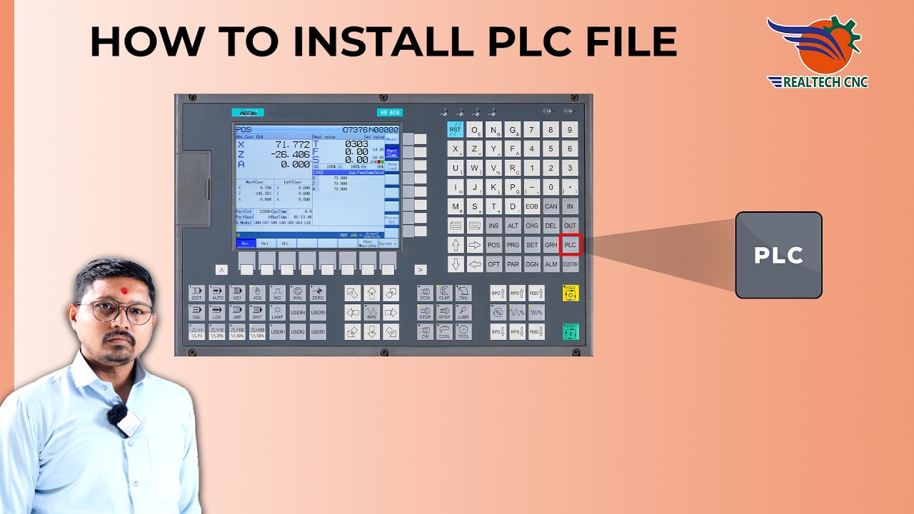 HOW TO INSTALL PLC FILE IN REALTECH CNC MACHINE || REALTECH CNC ...