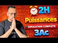 أقوى شرح لدرس ⛔️ القوى  3Ac 💯 Puissances 🔥 مسلك دولي ومسلك عام .
