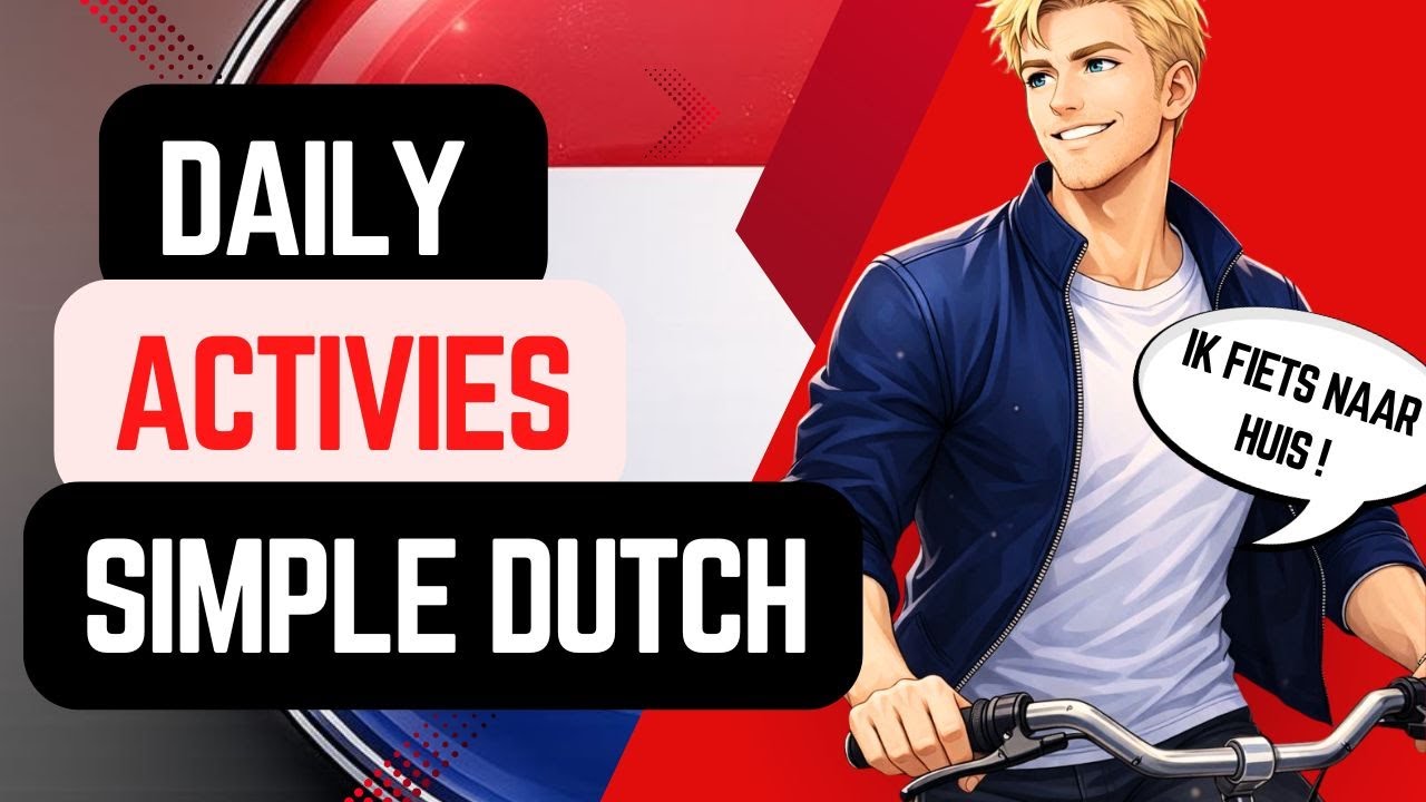 Daily Dutch Podcast #2 | Day Activity in Simpel Nederlands| Wake Up, Work, Eat & Sleep (EN/NL Subs)