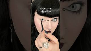 Everyday subtle gothic makeup