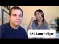 ASL HANGOUT: HOW TO SIGN LUNCH FOODS!