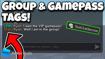 How To Create GAMEPASS & GROUP Chat Tags With TextChatService (Roblox Studio)