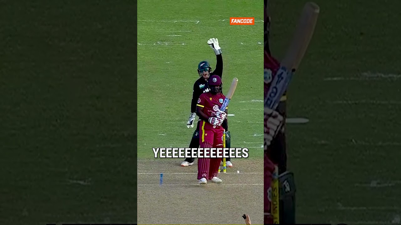Jayden Lennox's fifer 🤝 Tom Latham's "YES" collection 😂 #Shorts #WIvNZ #NewZealand #TomLatham