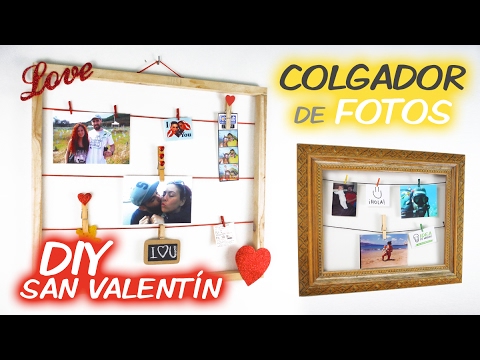 prefacio Fonética Cereal DIY COLGADOR de FOTOS ⛰️ / Especial San Valentín ❤️️ - YouTube