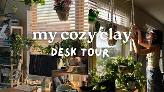 My Cozy Clay Desk Tour ✿ studio cleanout & taking a look at all my polymer clay supplies!