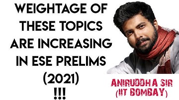 UPSC ESE PRELIMS 2021 || LAST MINUTE SUGGESTIONS || ese civil || ANIRUDDHA SIR ( IIT-B) || GradeUp