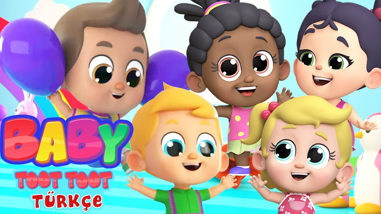 Beş Küçük Bebek | Animasyonlu videolar | Baby Toot Toot Türkçe ...
