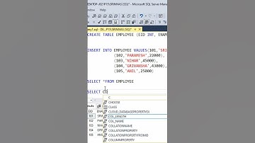 How to Count Number of Employees in a Table || SQL in Telugu