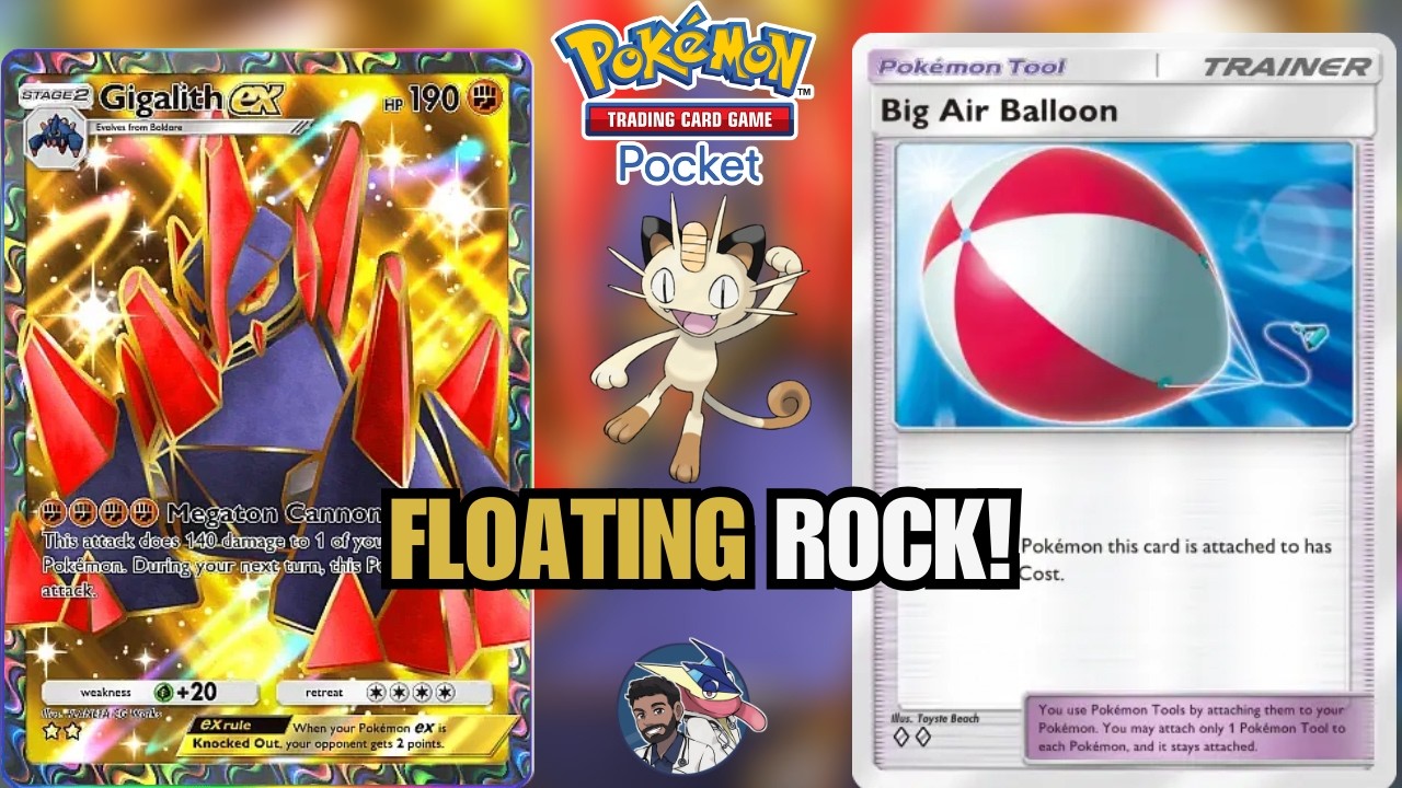 I Tried Big Air Balloon GIGALITH… It KIND OF Works?! | Pokémon TCG Pocket