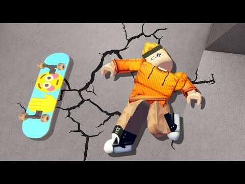 ROBLOX SKATE PARK but I break all MY BONES..