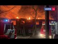 На пожаре в многоквартирном доме в Инкермане ищут тела четырёх погибших