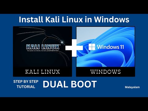 How to Dual Boot Kali Linux and Windows (EASY WAY) || Cyber Mallu || Malayalam