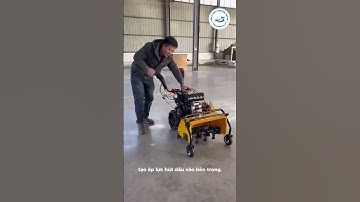Hướng Dẫn Đổ Dầu Và Khởi Động Máy Cắt Cỏ Trục Băm FUJY FJ178 # #thinhhoa #maycatco