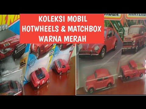Koleksi mobil Hotwheels dan Matchbox khusus warna merah | Kolektor diecast