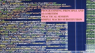 SIMPLE MACRO SUBSTITUTION