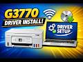 How to Install Canon PIXMA G3770 Printer Drivers | WiFi Setup &amp; Driver Install (Step-by-Step)