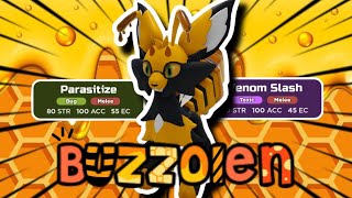 BUZZOLEN FINALLY GOT PARASITIZE... AND A NEW CRITTING MOVE!?- Loomian Legacy PVP