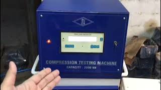 Digital Compressive test Machine  with Plate Type Model 2000Kn #civilengineering #compressiontest