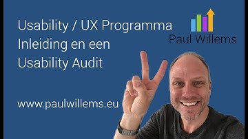 Usability / UX Programma. Deel 1: Inleiding en een Usability Audit