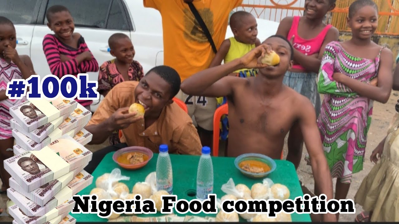 EATING COMPETITION FIRST PERSON TO FINISH 20 RAP'S OF GARRI & OGBONO SOUP WIN 100K #brutusgaming