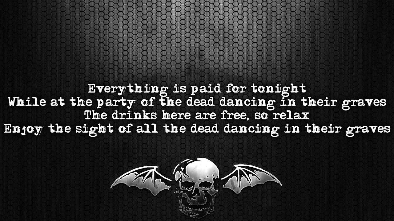 Avenged Sevenfold   Dancing Dead Lyrics on screen Full HD