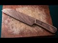 Аmazing Рroject.Wooden Damascus Kitchen Knife. CRAFTROOM